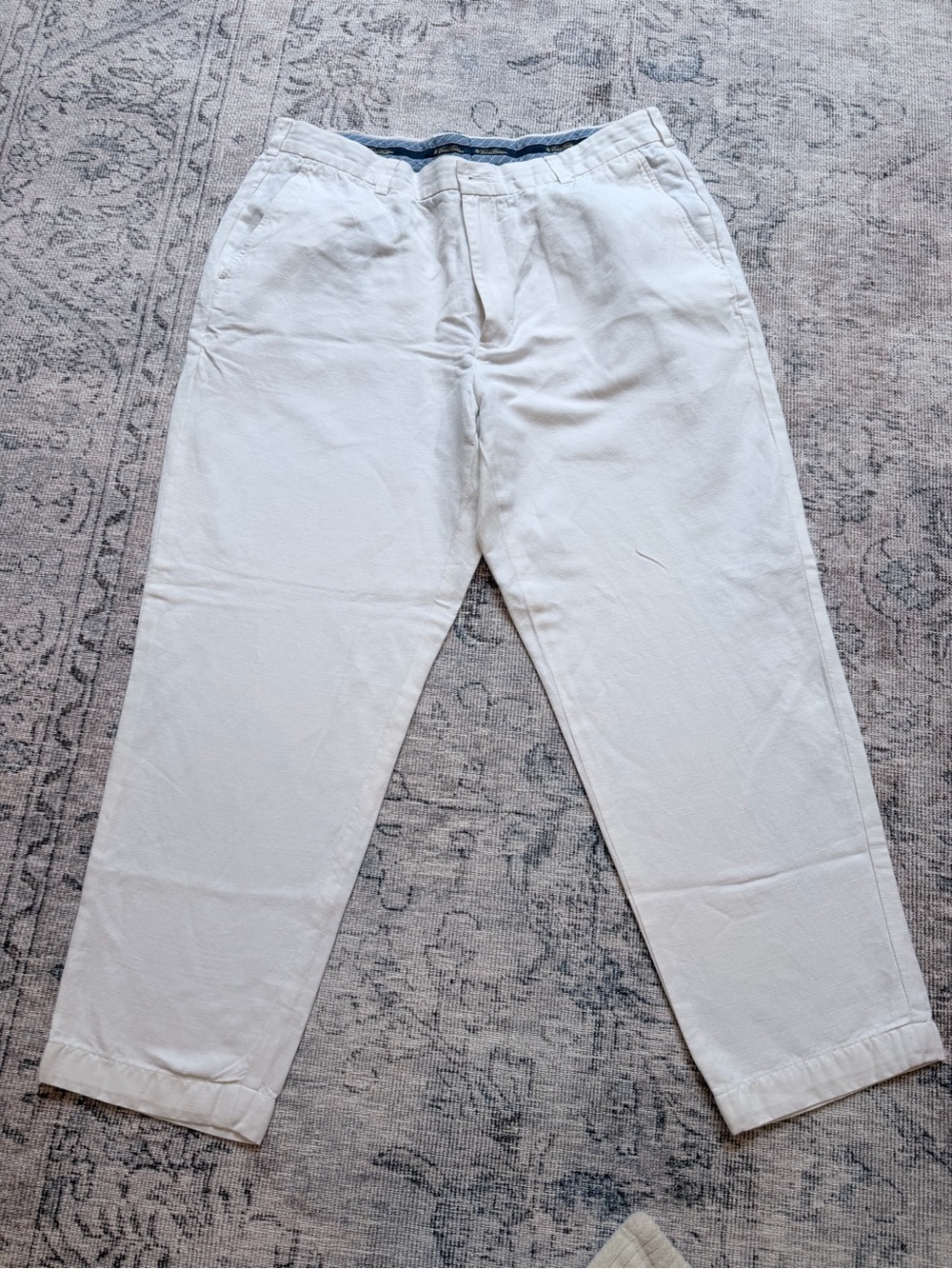 Brooks Brothers White Cotton Chino Pants
